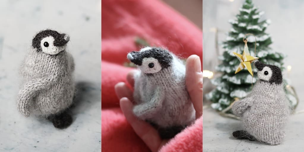 [Вяжи.ру] Вязаный спицами пингвин Baby Penguin (Claire Garland)