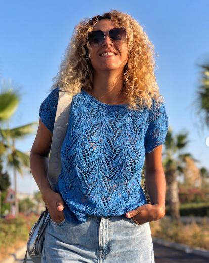 Ажурная футболка (knitfactory)