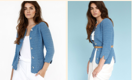 Женский вязаный жакет LUCY (Ким Харгривз)