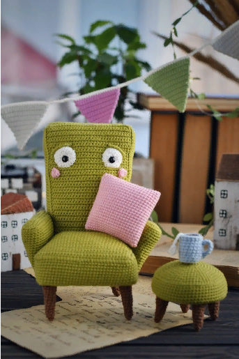 Цифровой мастер-класс по вязанию "Mr. Кресло" (Ксения Крупская)