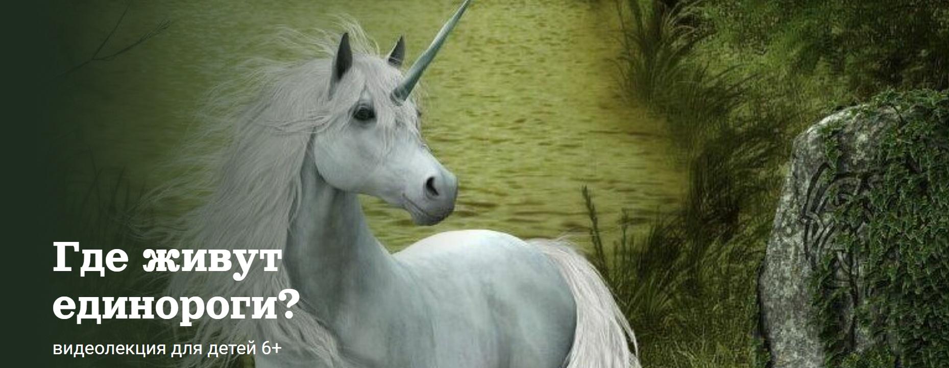 [Детский лекторий] Где живут  единороги? (Александр Толмачев)