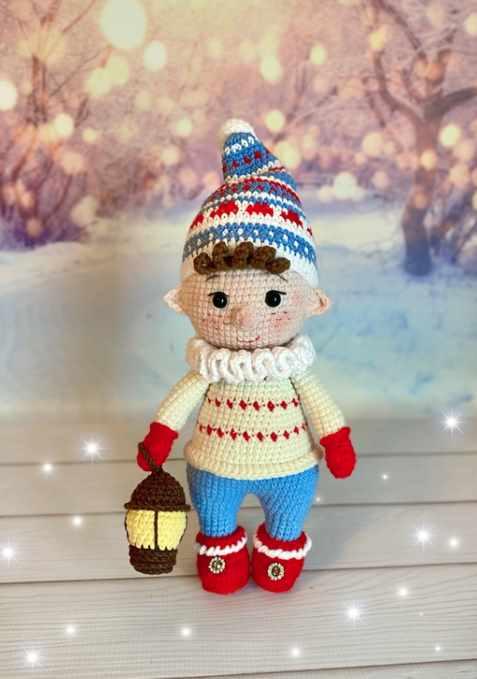 [kat_knit_toys] Новогодний эльф (Екатерина Литвинова)