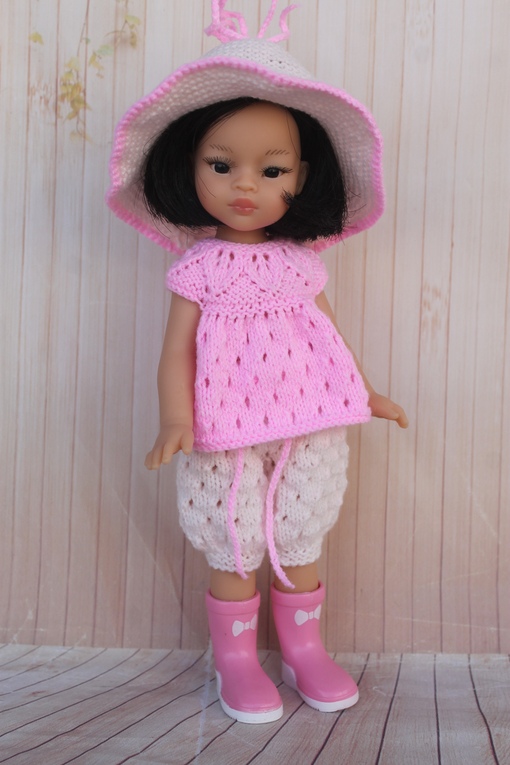 [Любимая кукла] Наряд Майя - топик, штанишки и шляпка на мини Паолу, Крузелнг (Марина Кащенкова)