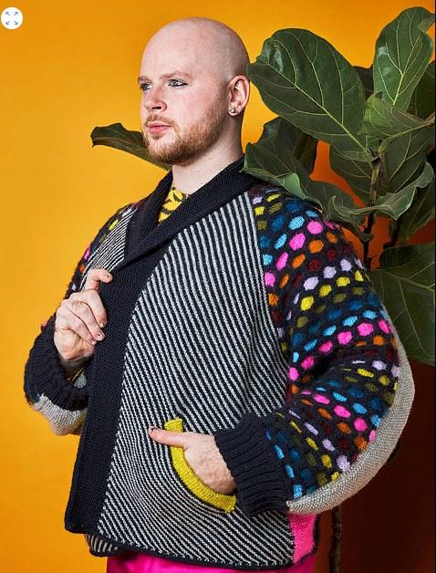 Painting Honeycombs Jacket (Stephen West) перевод, фото 1 из 1.