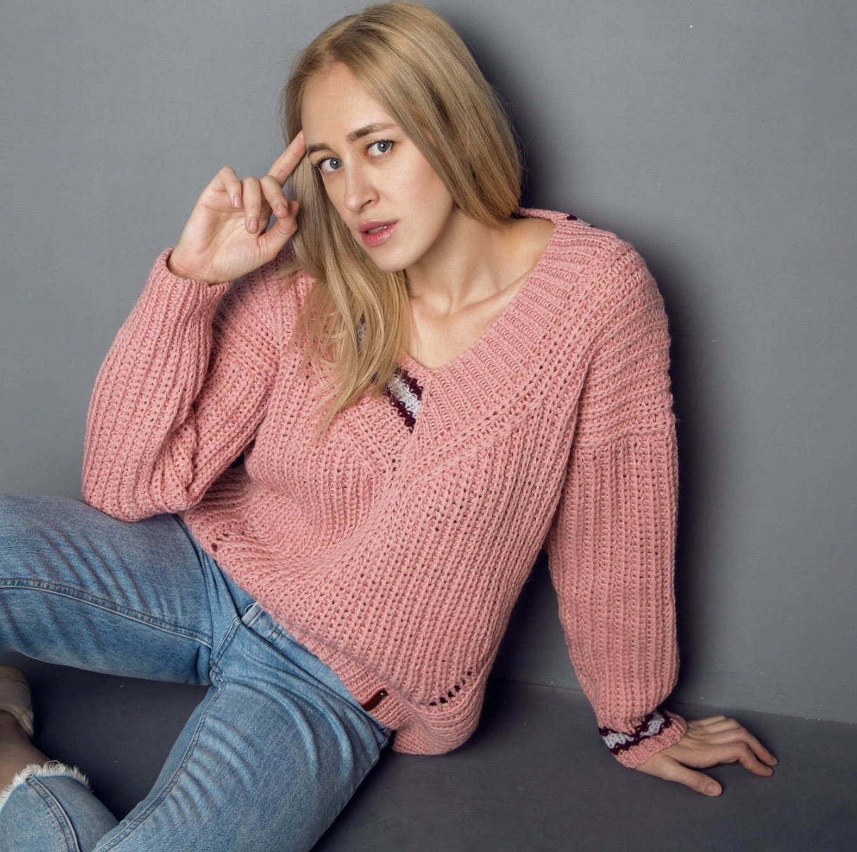 [dari_knit] Пуловер Oxford (Дарья Кононова)