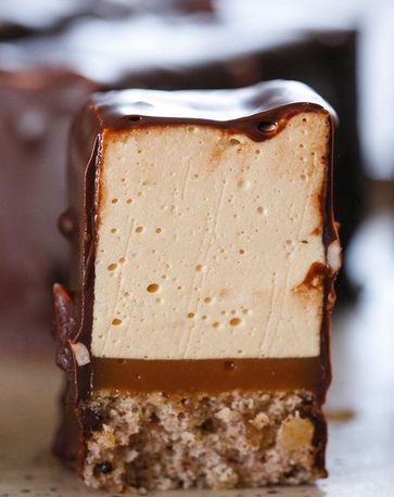 Порционное пирожное птичье молоко "карамель/грецкий орех" (Галина Макеева)