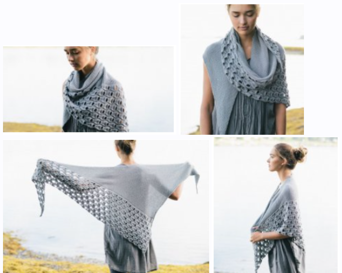 [Вяжи.ру] Платок спицами Open Water