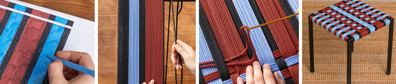 [Domestika] Яркие стулья в плетеной технике. Rope Weaving Techniques for Colorful Chairs (Clara Arpini)