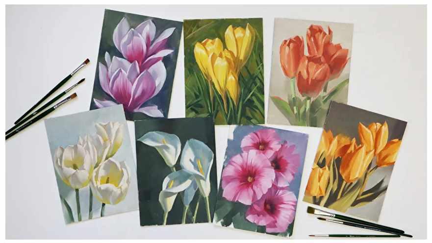 [ArtBoxStudio] Цветы Масло 2.0