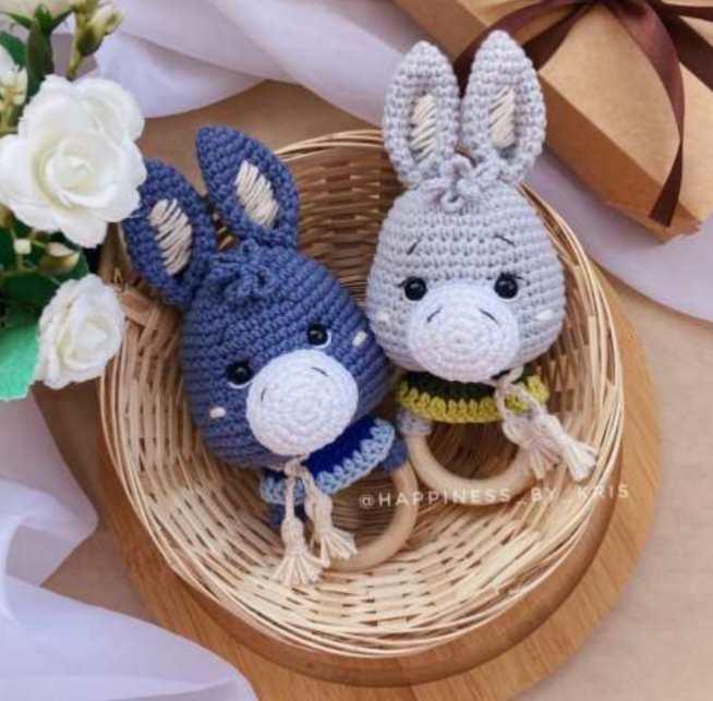 Погремушка Ослик (Кристина Лысова)