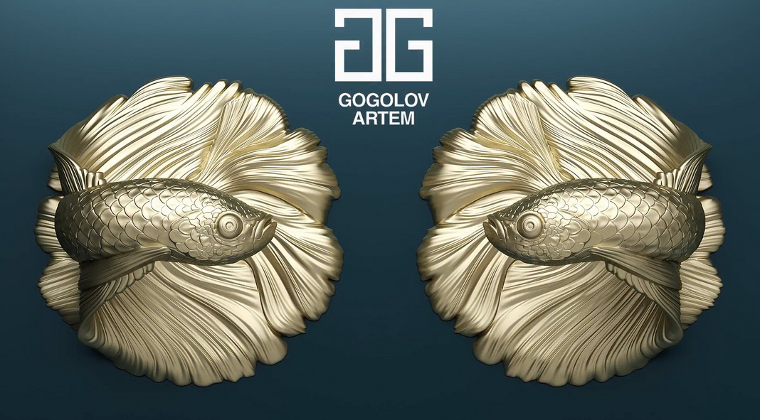 №56. Моделирование дверной ручки FISH в 3d max (Артем Гоголов)