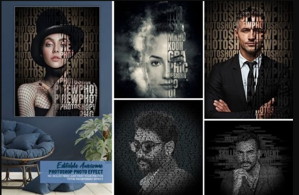 [Creativefabrica] Editable Text Photo Effect / Редактируемый текстовый фотоэффект