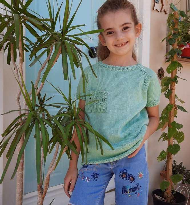 [blossom_knit] Джемпер/футболка Crisscross (Саида Усманбекова)