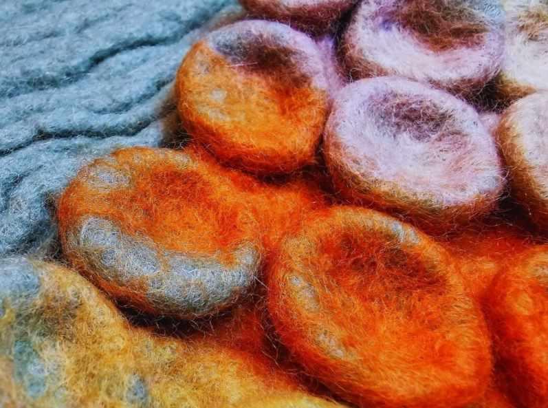 [Школа войлока] Урок 4 - Войлочное шибори (Оксана Ткаченко)