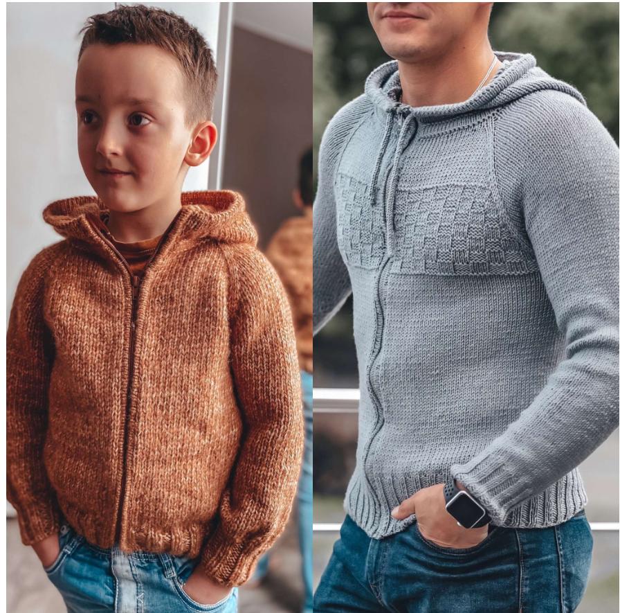 Комбо Взрослая и детская толстовка (Елена Грабенко)