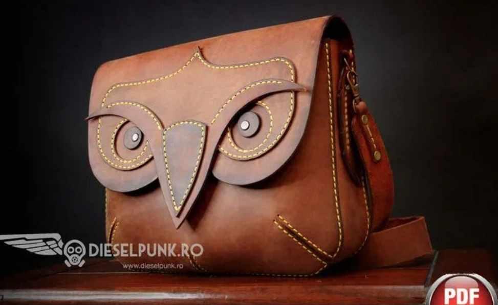 Кожаная сумка «Сова» (DieselpunkRo)