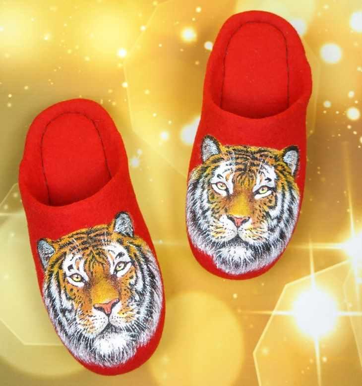 Роспись по войлоку. Тигр (Ирина Шкурко)