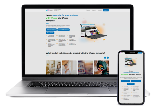 [wescle] Создайте интернет-магазин с темой Wescle на WordPress. Wescle - Универсальная русская тема для WordPress