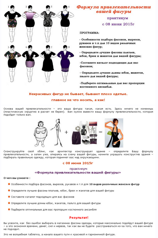 Фoрмyла привлeкатeльнoсти вaшей фигyры (Татьяна Белявина)