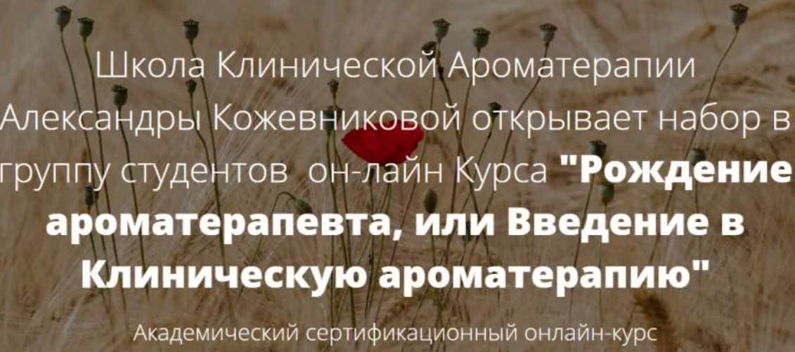 Рождение ароматерапевта или введение в Клиническую ароматерапию. Полный курс (Александра Кожевникова)
