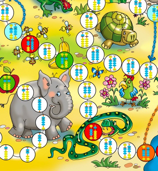 Ходилка. Игра для уроков по ментальной арифметике (Ольга Гальмукова)