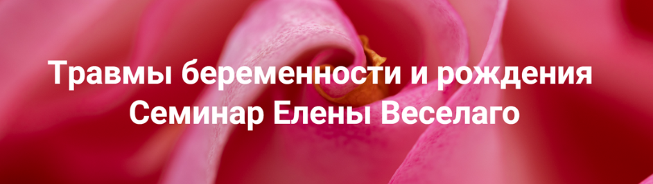 [Институт Открытого Поля] Травмы беременности и рождения (Елена Веселаго)