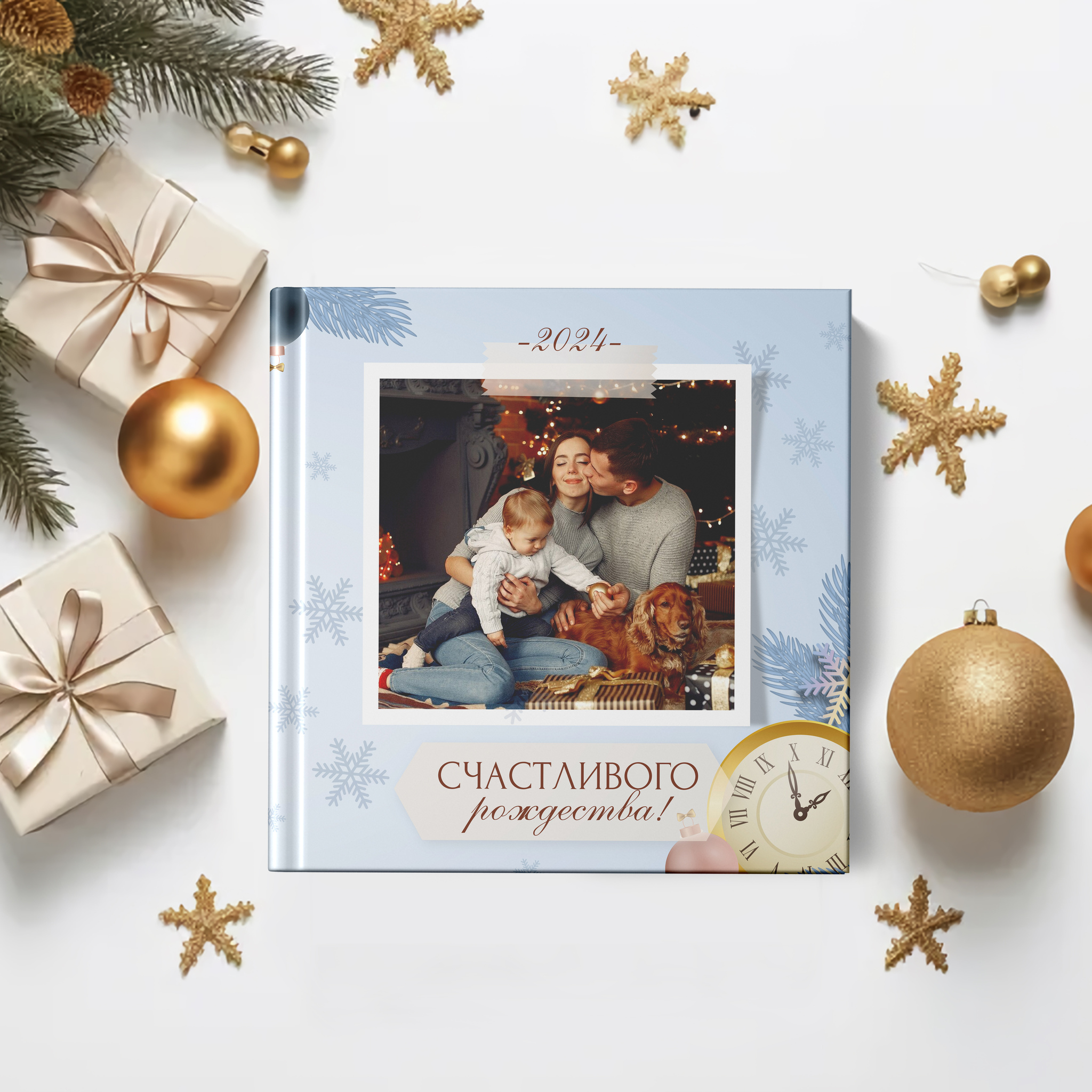 [mironova.studio] PSD-Шаблон фотокниги Золотые часы (Ирина Миронова)