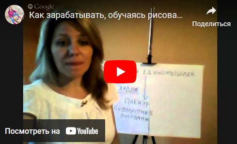 Как зарабатывать, обучаясь рисованию (Мила Наумова)