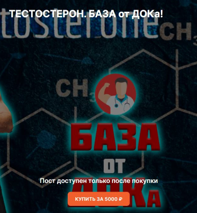 Гайд Тестостерон. База от дока! (Андрей Егоров)