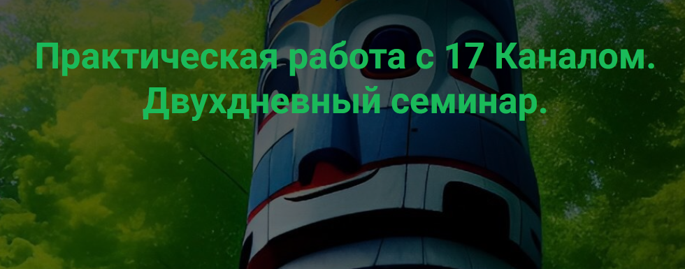 [Школа научной магии] Практическая работа с 17 Каналом. Двухдневный семинар. 17 Аркан и работа с Тотемами (lince_magico, Алексей)
