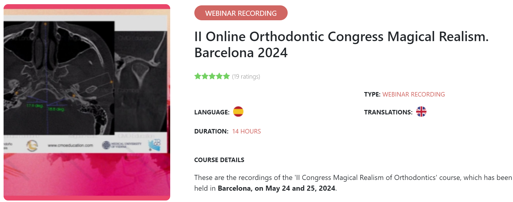 II Online Orthodontic Congress Magical Realism. Barcelona 2024 (Patricia Vergara, Alejandra Londoño)