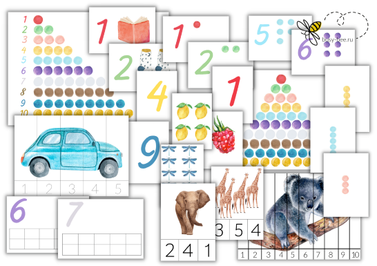 [busy-bee] Проект Цифры 1-10 (Елена Самсонова)