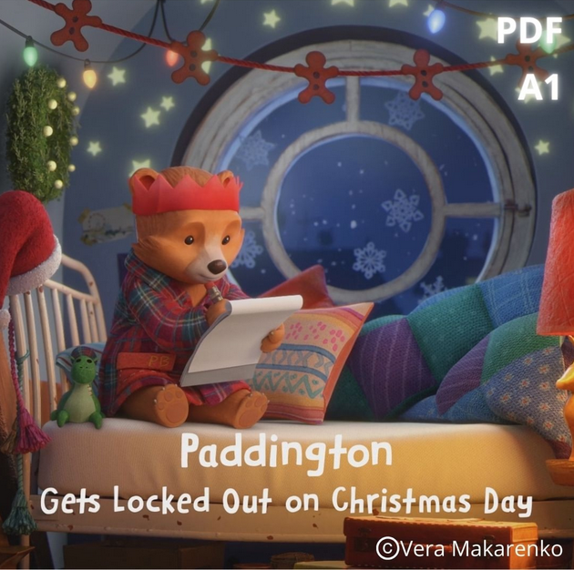 Интерактивная рабочая тетрадь по мультфильму Paddington Gets Locked Out On Christmas Day (Вера Макаренко)