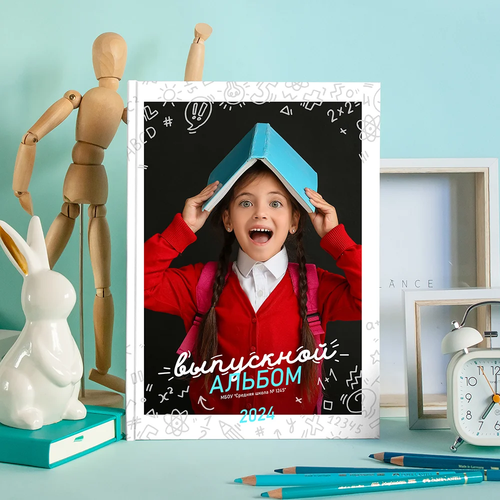 [Mirramian] Мокап выпускного альбома Бирюзовый А4 (Ксения Фёдорова)