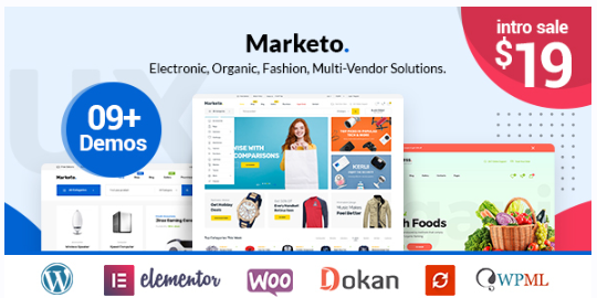 [WP] Marketo - Elementor ECommerce & Multivendor Woocommerce WordPress Theme (Themeforest, XpeedStudio)