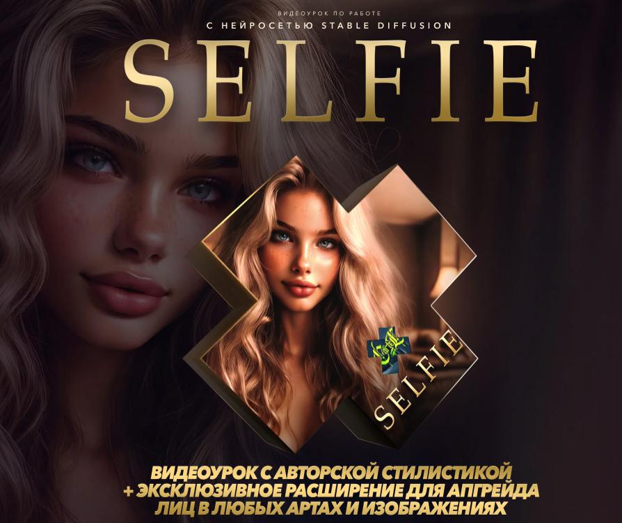 Видеоурок по работе с нейросетью stавle diffusion. Selfie (Max Twain)