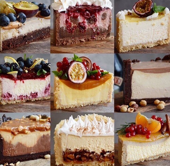 10 различных чизкейков (selfsweets_spb)