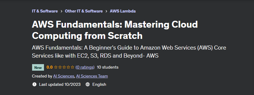 [AI Sciences Team] AWS Fundamentals: Mastering Cloud Computing from Scratch