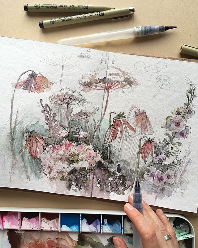 Акварельный скетчинг  Renne, 2 поток. Самостоятельное прохождение [Renne Studio]