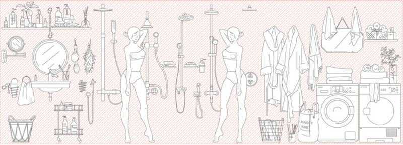 [Architectured] Набор деталей ванной комнаты для чертежей (Маргарита Рассказова)