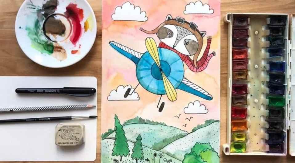 [Артлайнер] Онлайн школа познавательного рисования для детей 4+. Июнь 2019