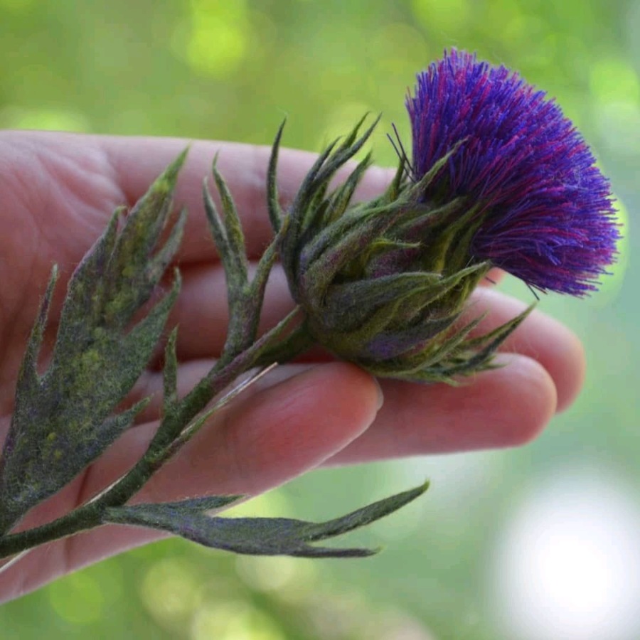 Брошь Чертополох (Юлия Валовая)