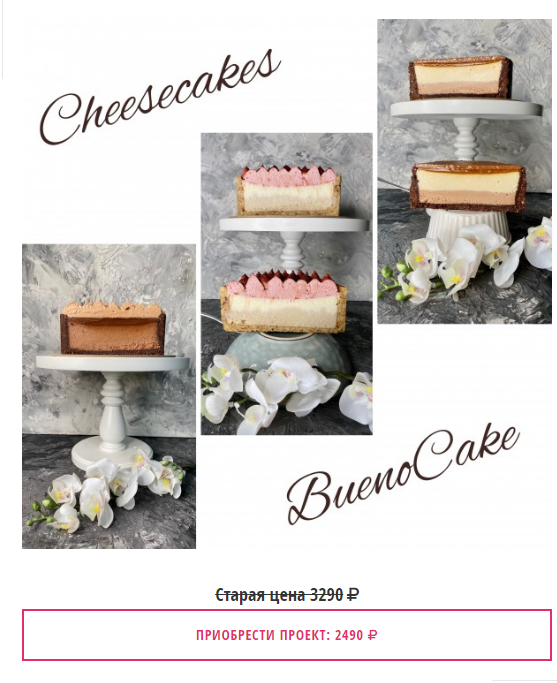 [Buenocake] Курс по чизкейкам. Легендарные вкусы (Дарья Тимофеева)