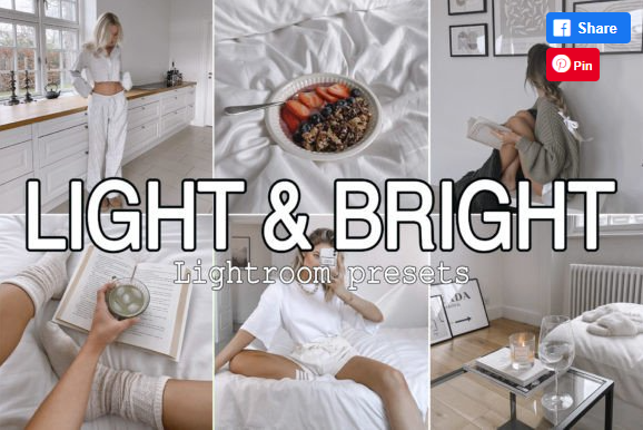 [Creativefabrica] 12 Light & Bright Lightroom Presets, фото 1 из 1.