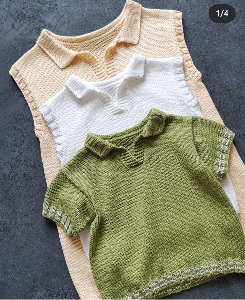 Детское поло Trick for kids (skrobova_knits), фото 1 из 1.