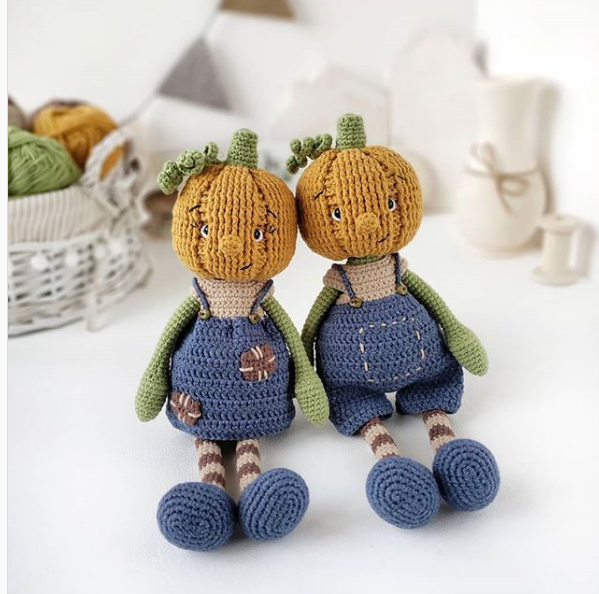 Двойняшки тыковки (bosikom_za_kotom)