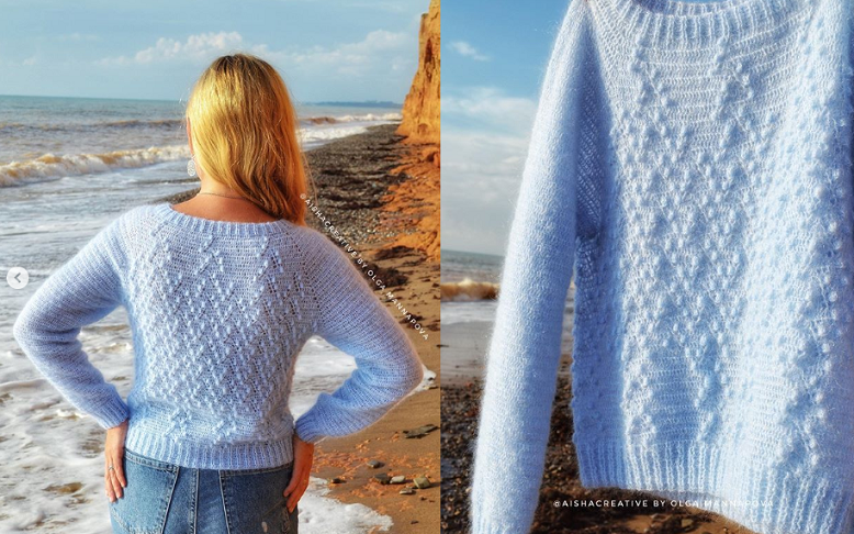 Джемпер Капельки росы  (aishacreative), фото 1 из 1.