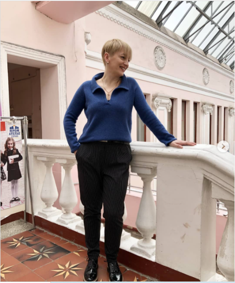 Джемпер с воротником Поло (Ирина Волкова)