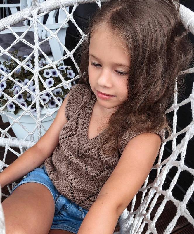 Джемпер/Жилет Mini Melissa (suturina_knit)