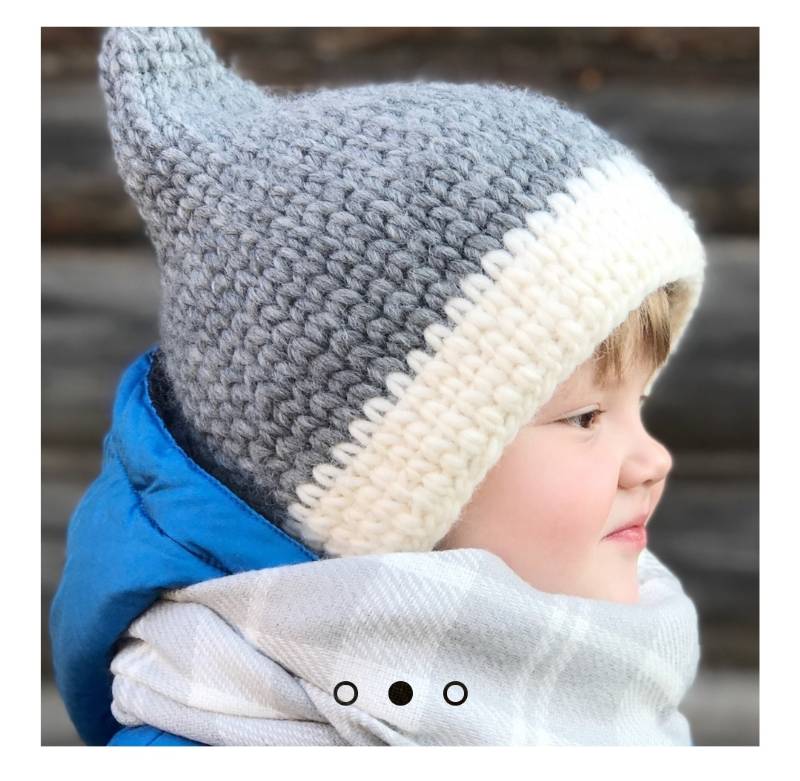 [elfcrochet] Детская шапочка крючком Drop_Hat (Эльвира Рукосаева)